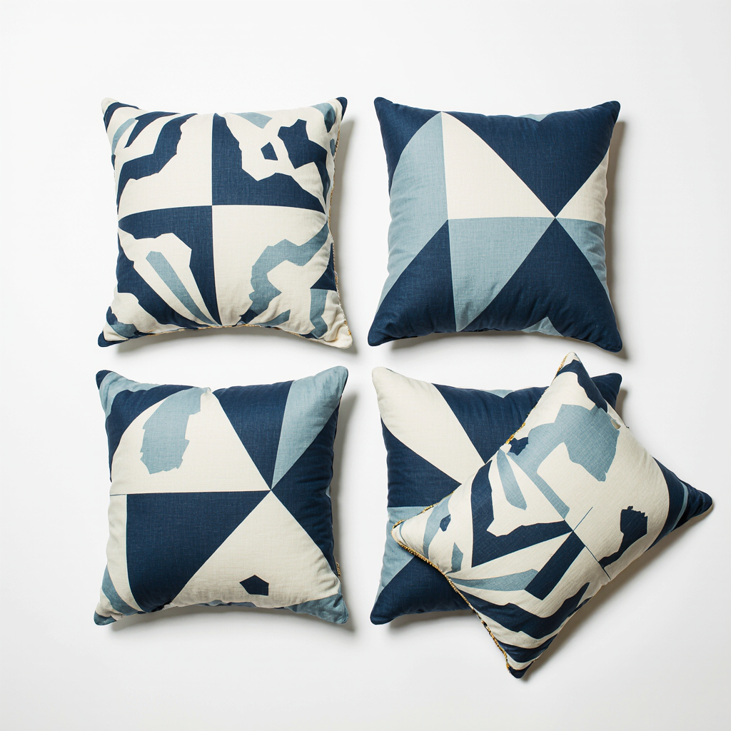 Cushion Cover Set - Geometric Pattern - Image 2