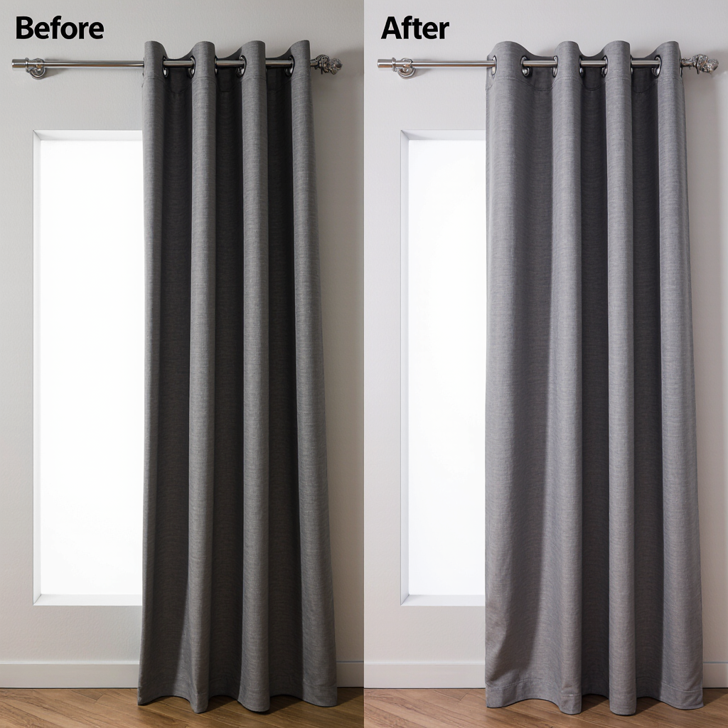 Blackout Curtain Panel - Grey - Image 4