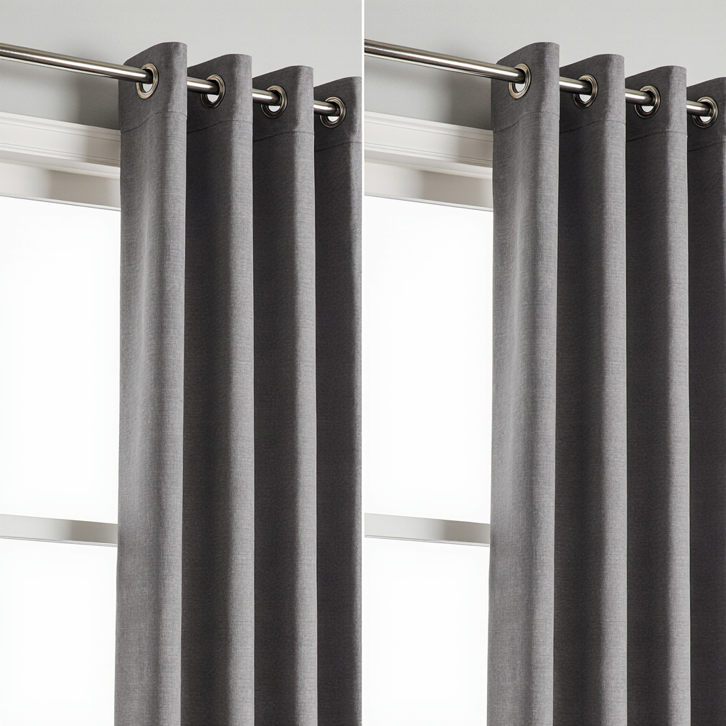 Blackout Curtain Panel - Grey - Image 3