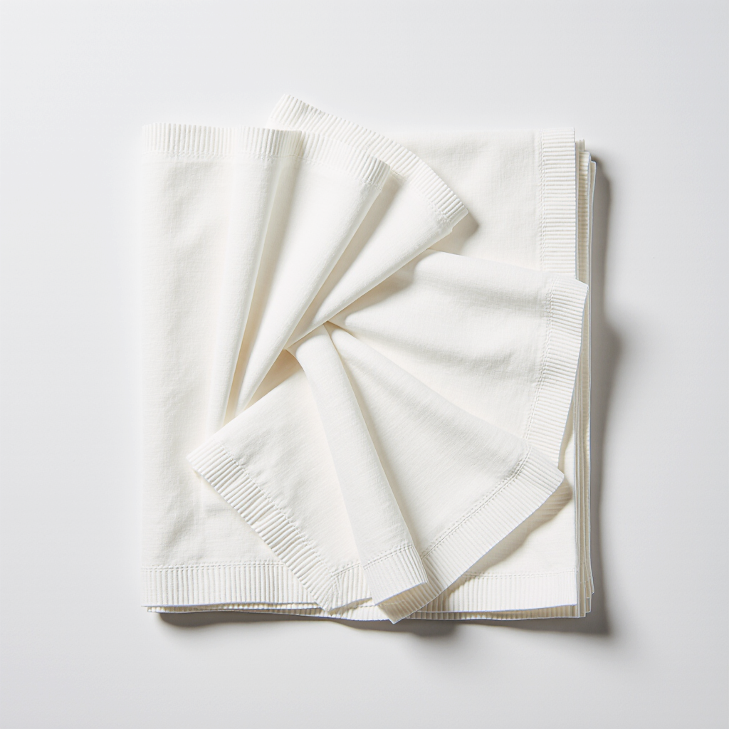 Cloth Napkin Set - White - Image 2