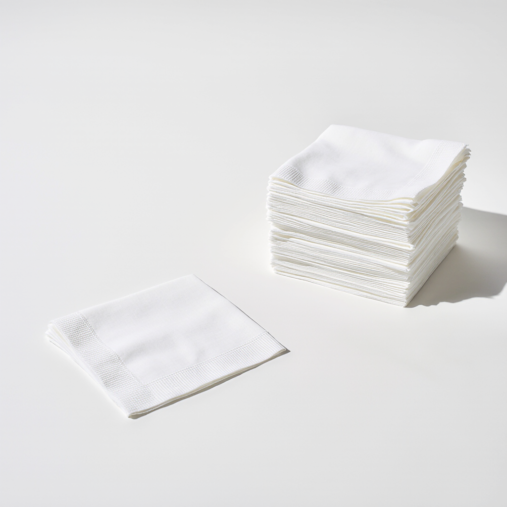 Cocktail Napkin Set - White - Image 2