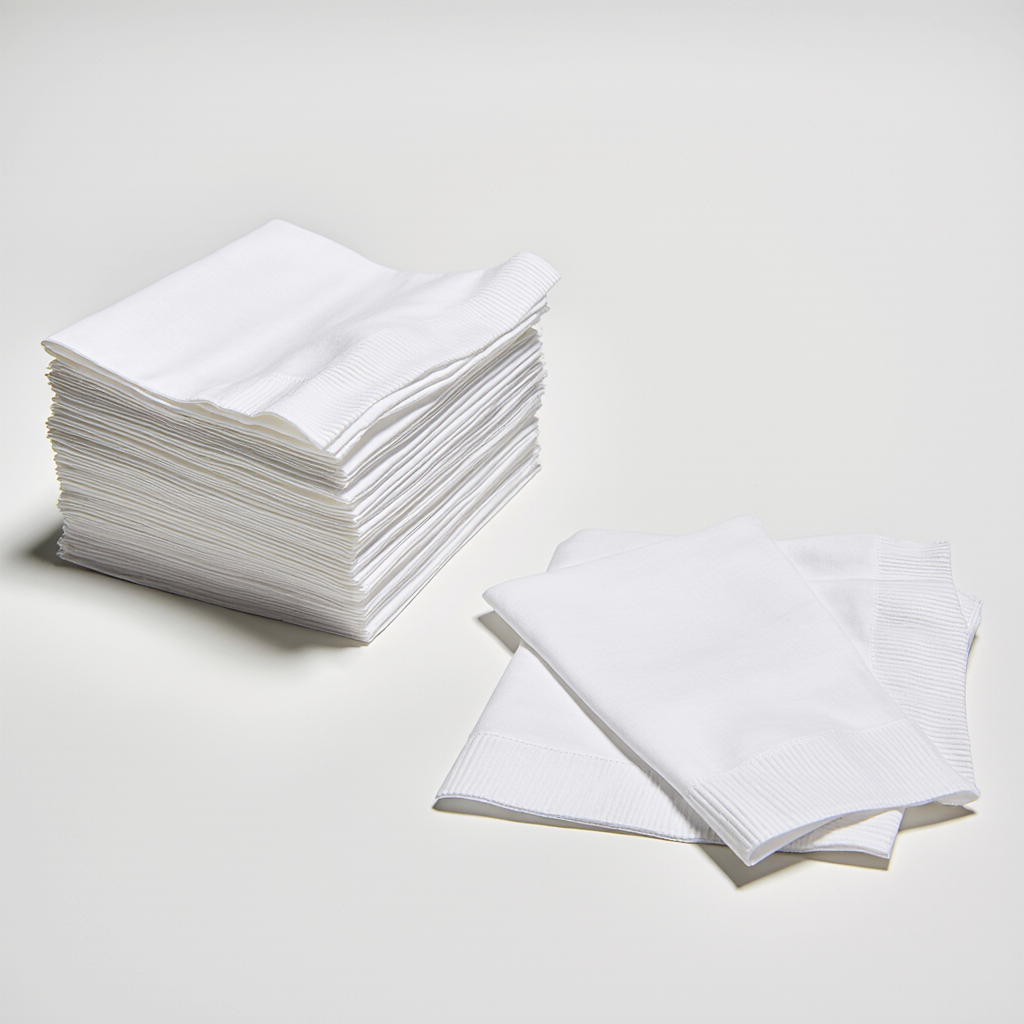 Cocktail Napkin Set - White - Image 3