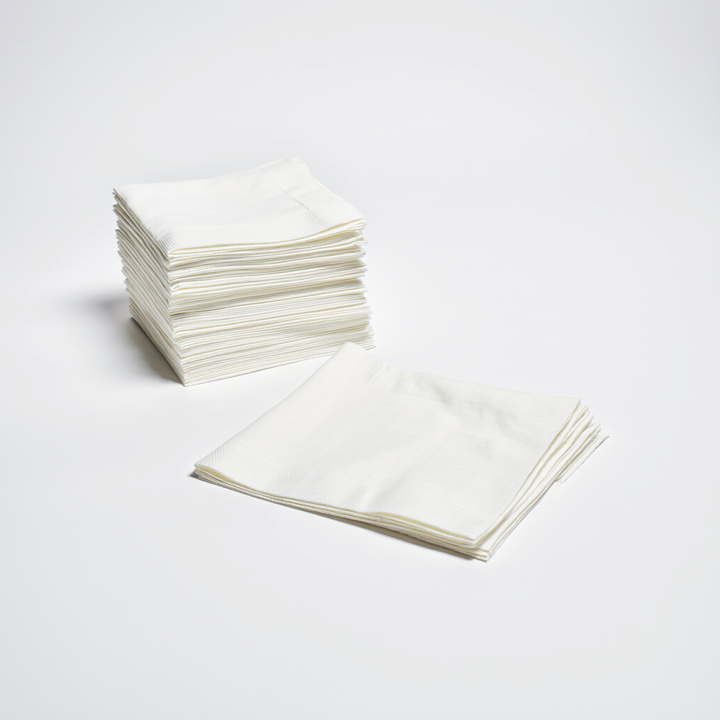 Cocktail Napkin Set - White - Image 4