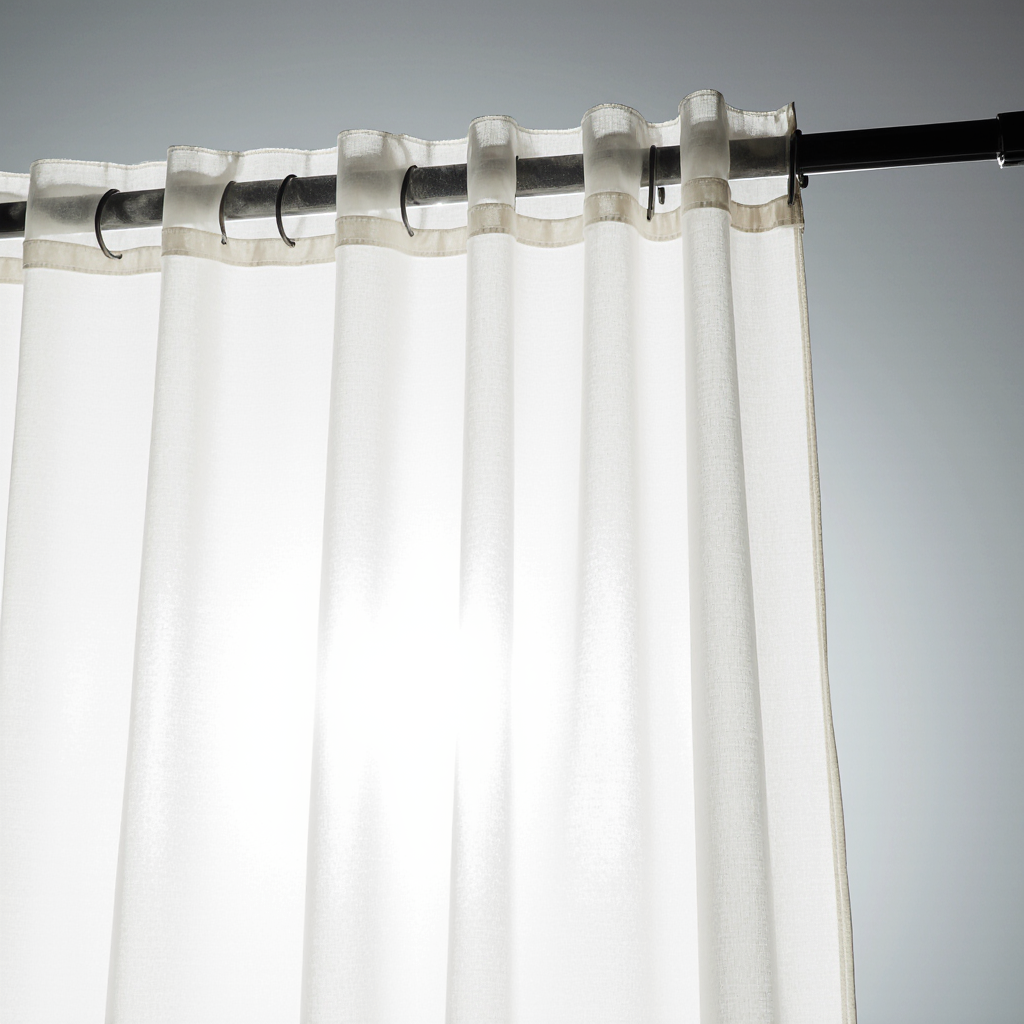 Sheer Curtain Panel - White - Image 5