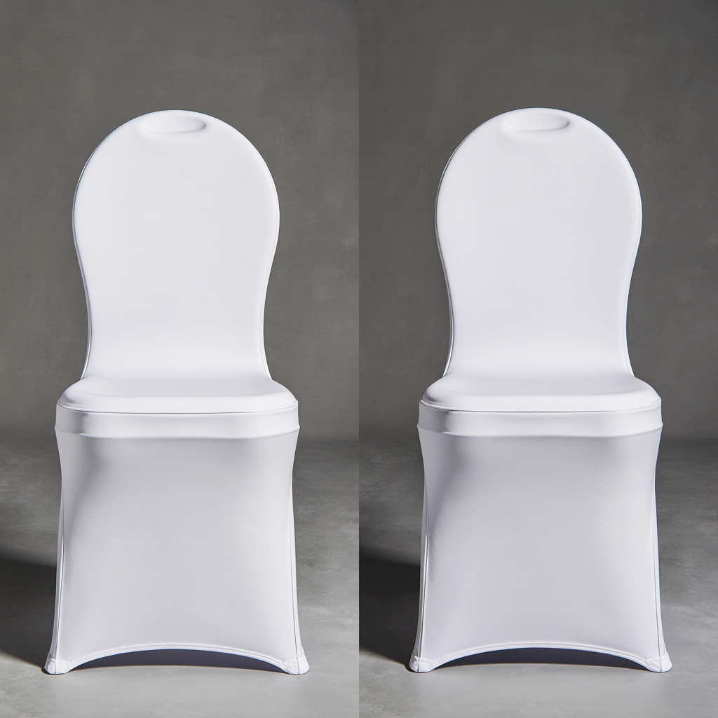 Chair Cover - White Spandex - Image 2
