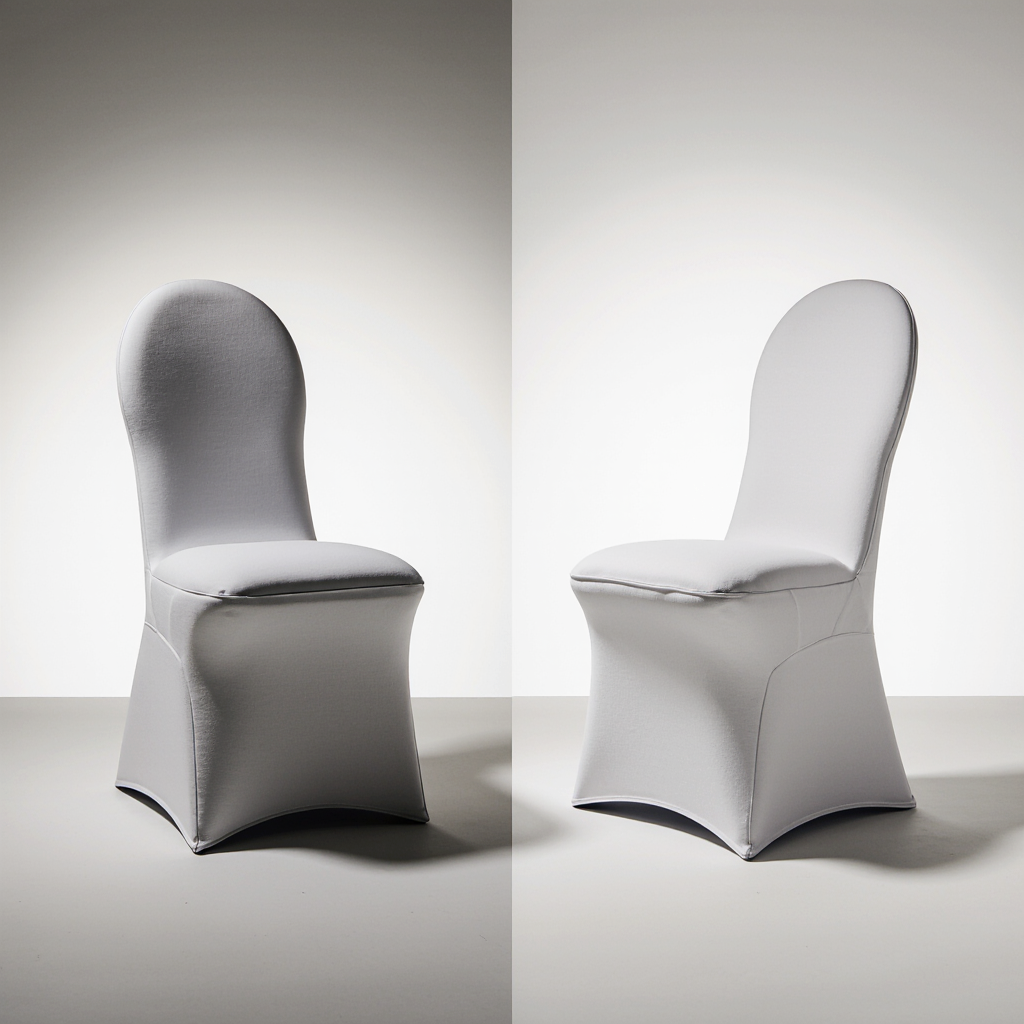 Chair Cover - White Spandex - Image 3