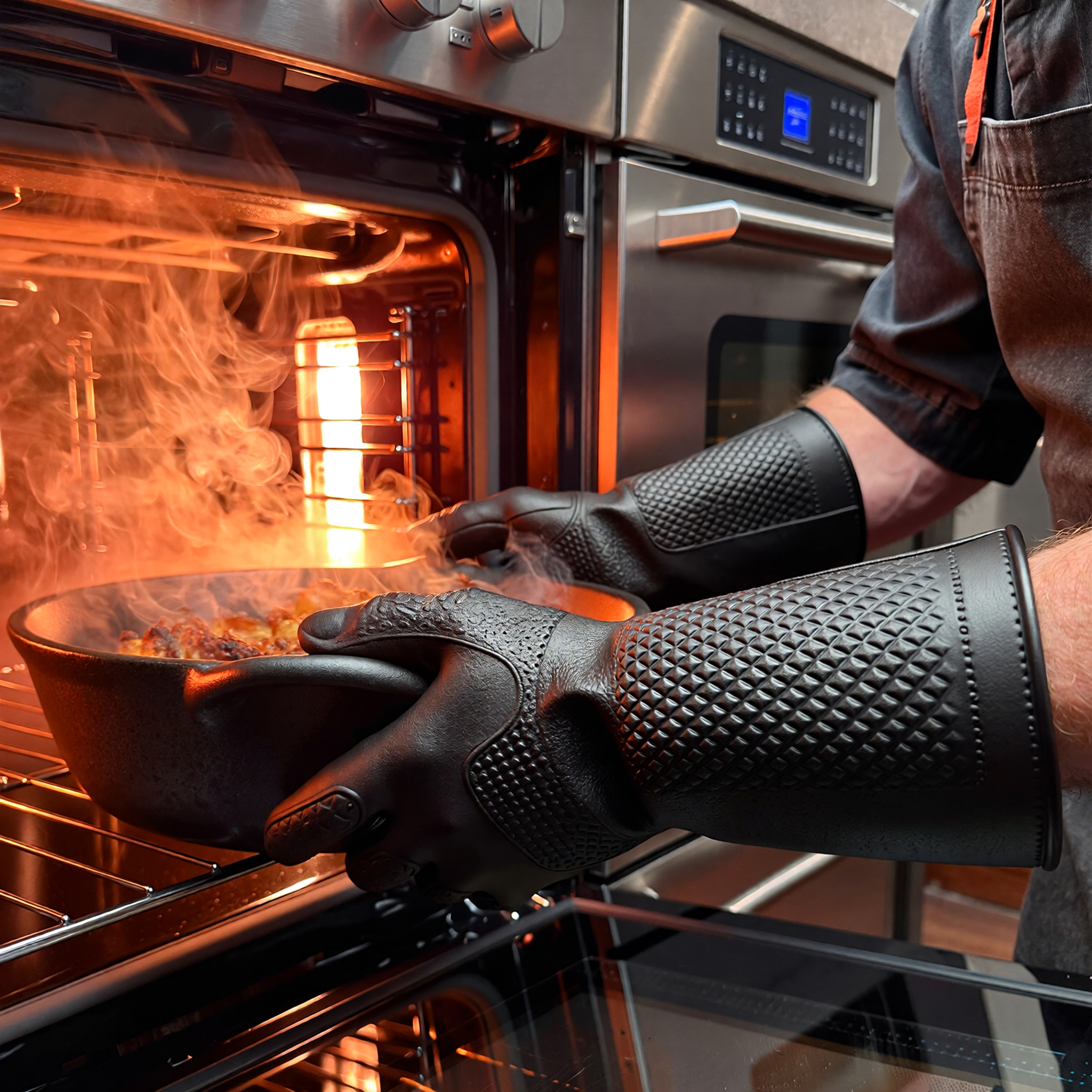 Silicone Oven Gloves - Pair - Image 4