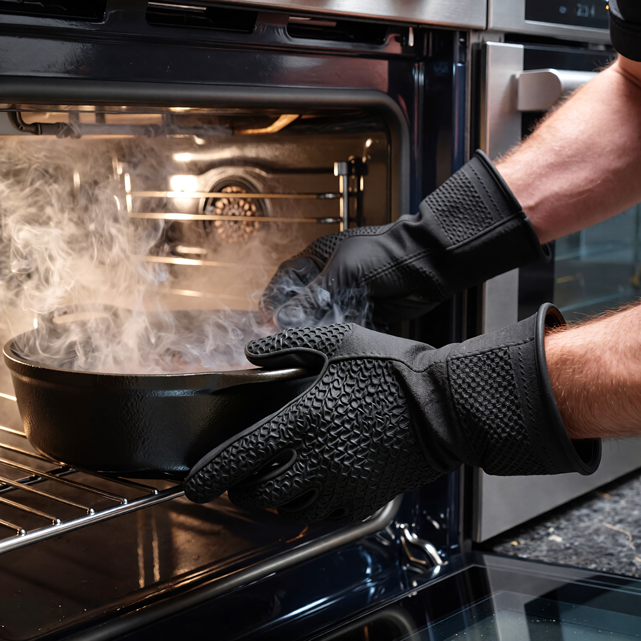 Silicone Oven Gloves - Pair - Image 3