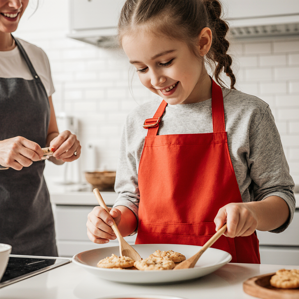 Kids Chef Apron - Red - Image 2
