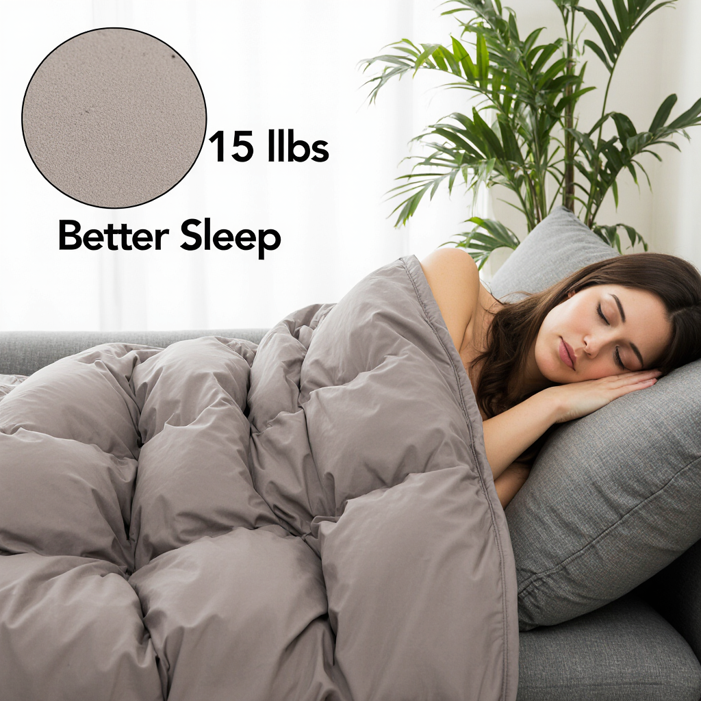 professional_lifestyle_photography_of_a_person_relaxing_under_a_weighted_blanket_on_a_sofa_blanket_c_25532137-1aee-48e6-9bdd-8e2fbd7440a1 Weighted Blanket - 15 lbs - Image 1