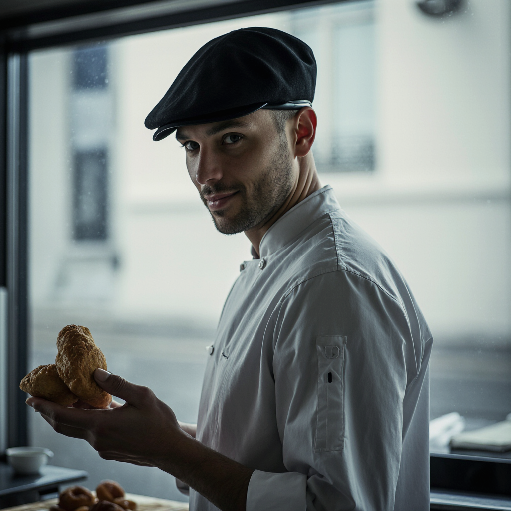 Chef Beret - Black - Image 2