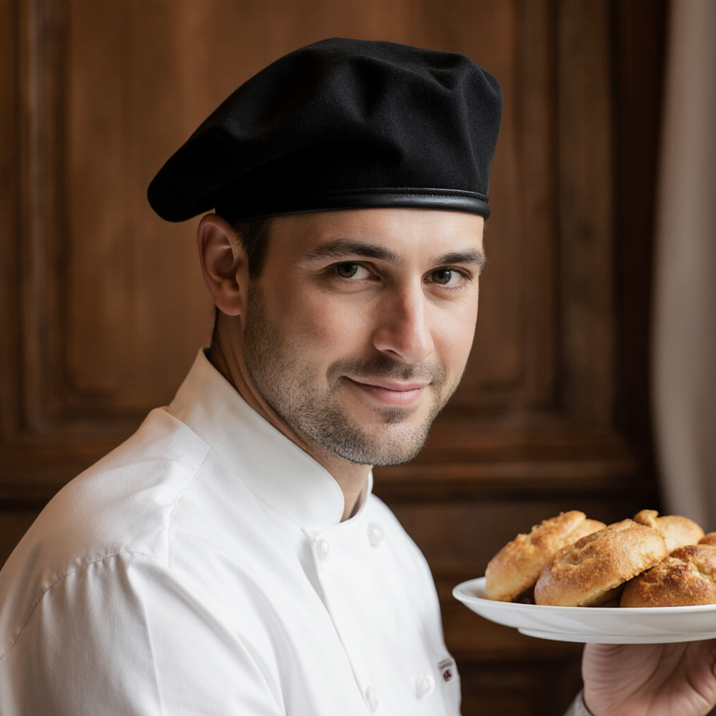 Chef Beret - Black - Image 1