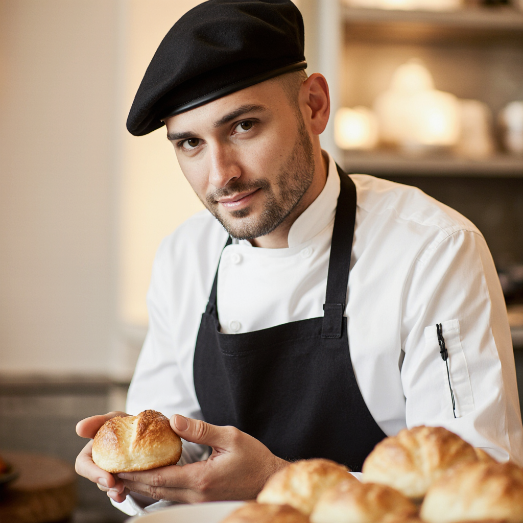 Chef Beret - Black - Image 3