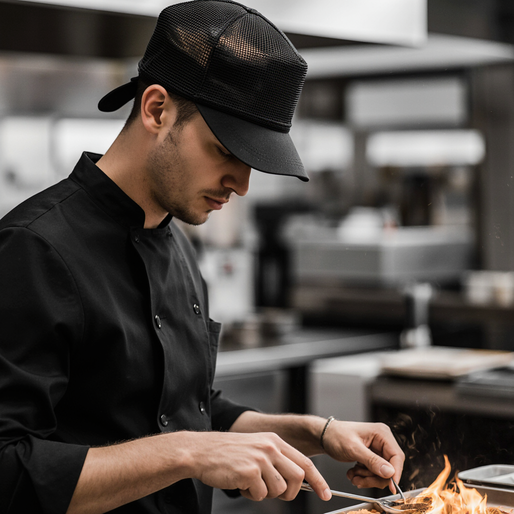 Chef Skull Cap - Black - Image 3