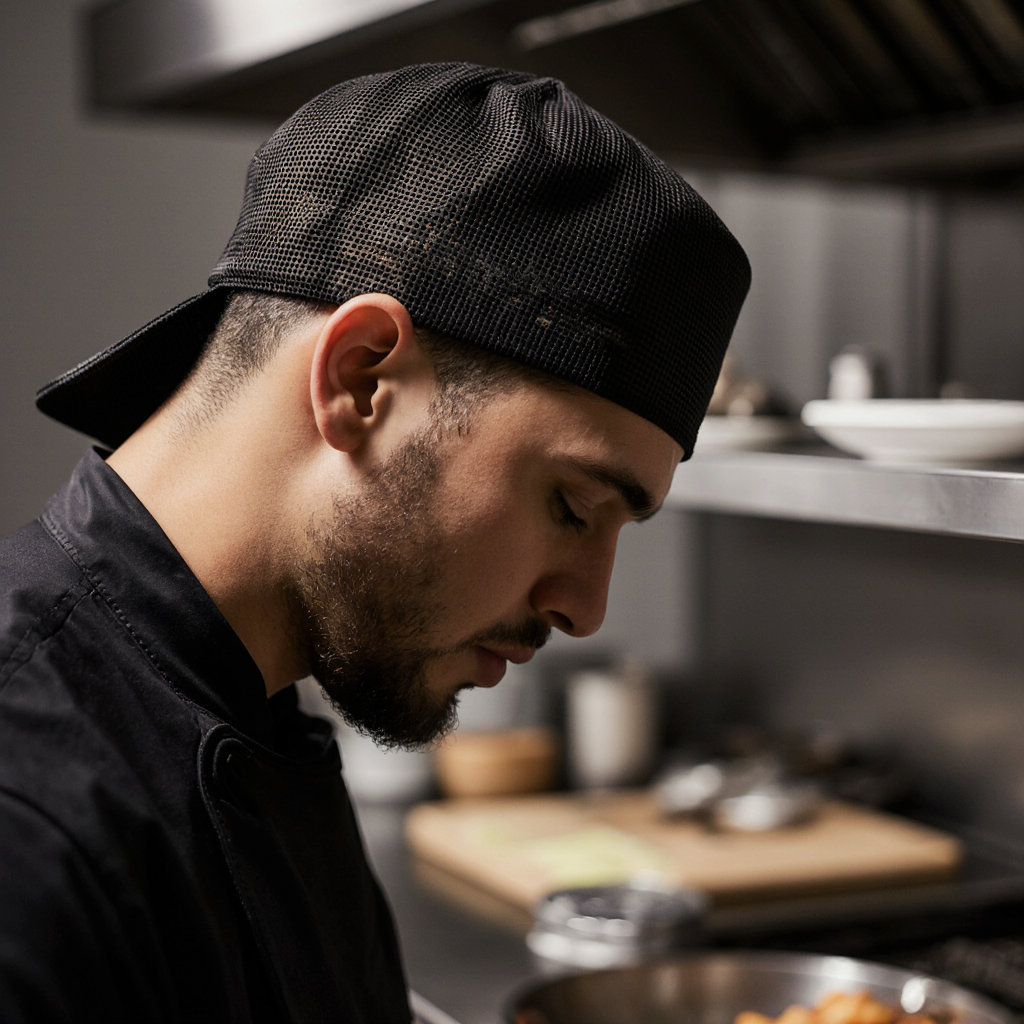 Chef Skull Cap - Black - Image 2