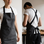 Cross-Back Apron - Charcoal