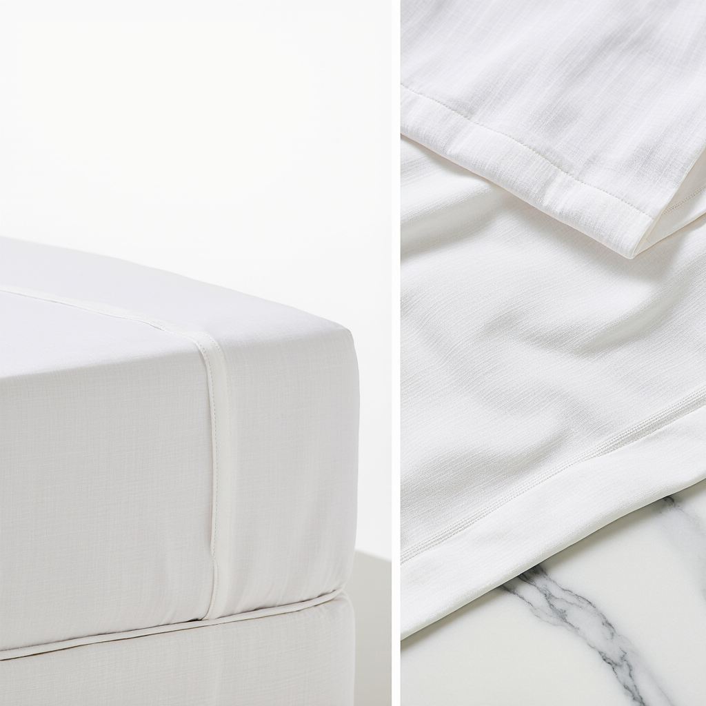 Fitted Sheet - White - Image 4