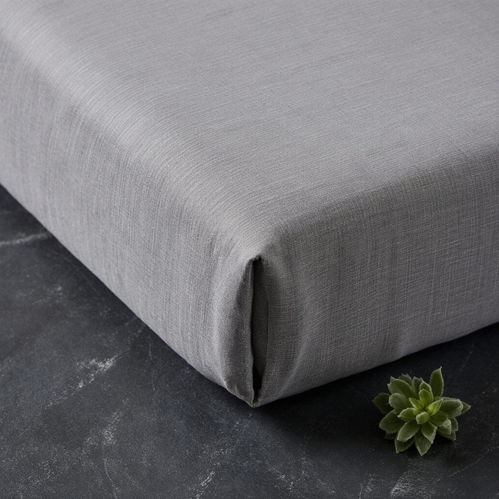 Fitted Sheet - Grey - Image 4