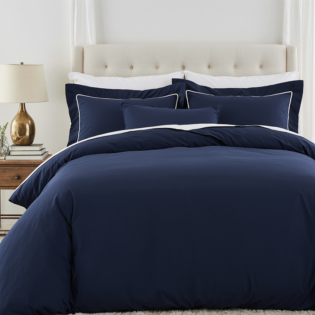 Duvet Cover Set - Navy - Image 3