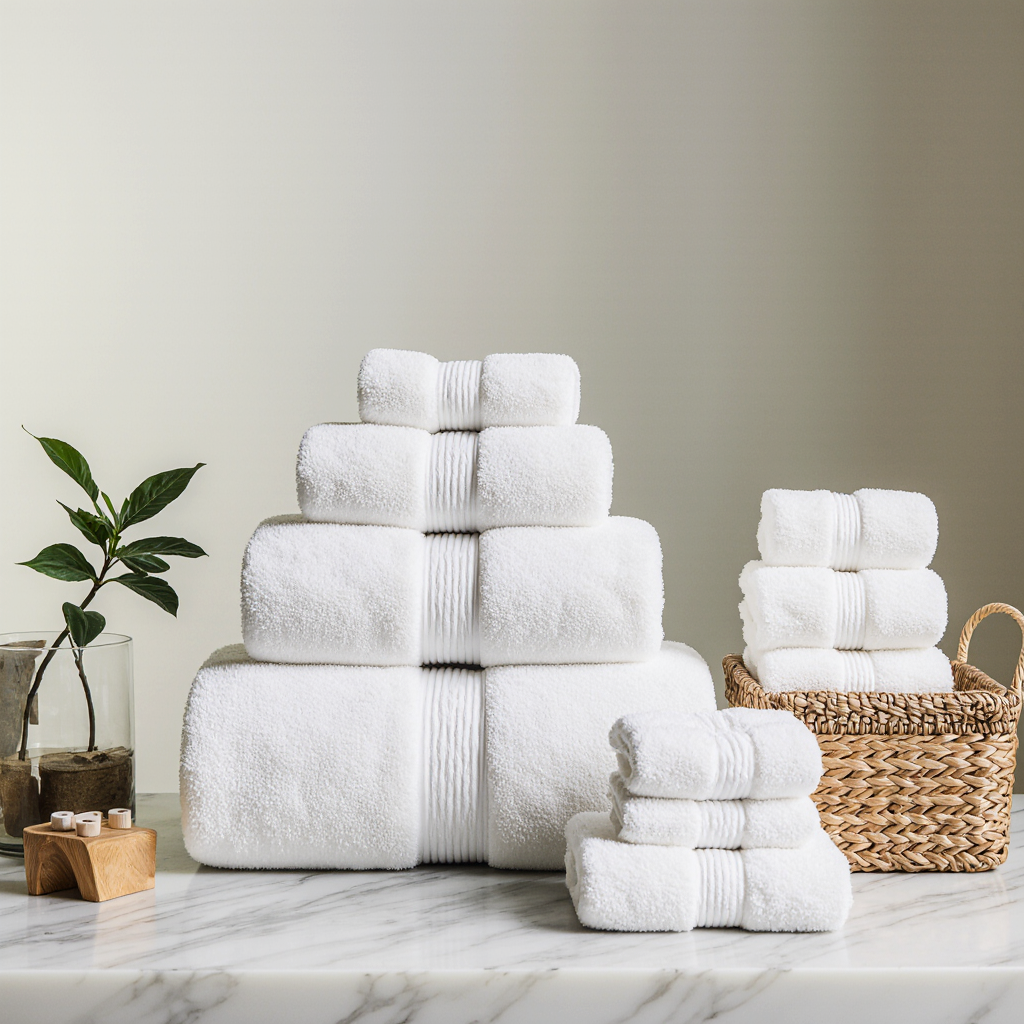 6-Piece Towel Set - White - Image 2