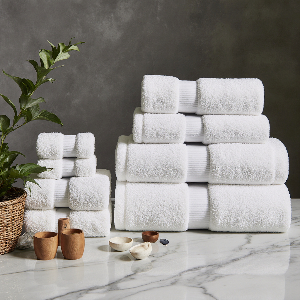 6-Piece Towel Set - White - Image 4